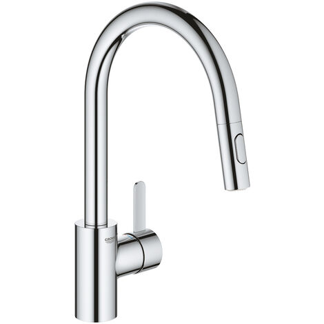 Grohe 409796045 BLUE miscelatore bocca a C con doccetta estraibile per  lavello finitura cromo (ricambio)