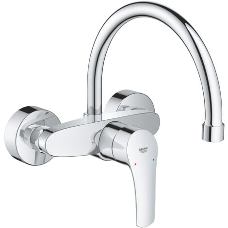 Grohe EUROSMART Miscelatore monocomando per lavello, Cromo (32482003)