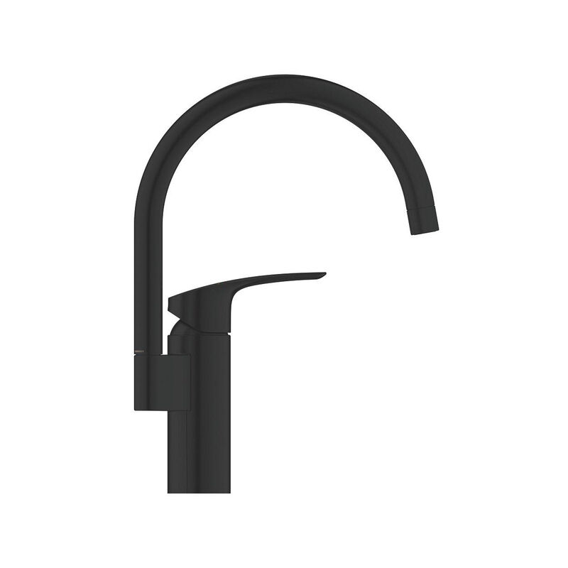 Grohe - Eurosmart Mitigeur de cuisine - 18.3cm - bec rehaussé - Noir mat