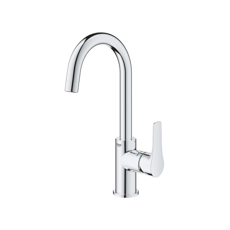 Grohe - Eurosmart ensemble de robinet à économie d'eau taille l avec chaîne chrome