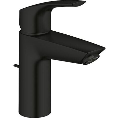 Grohe – Mitigeur de lavabo monocommande noir mat – Hauteur 169 mm – Saillie 109 mm – Mousseur pour débit optimal – Système de fixation rapide