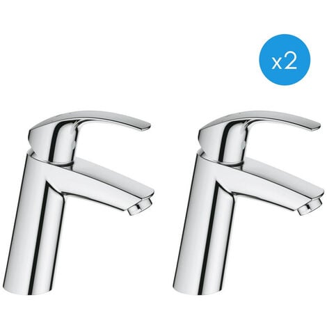 SET MISCELATORI GROHE EUROSMART LAVABO M E BIDET S CROMATO