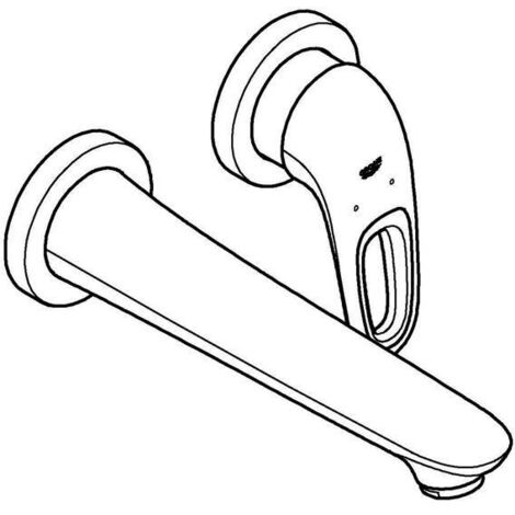 Grohe Eurostyle 2-Loch-Waschtischbatterie, Ausladung 203mm,