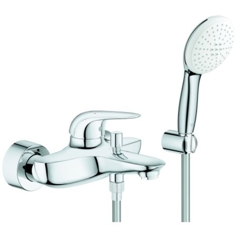 Grohe Eurostyle Einhand-Wannenbatterie, Ausladung 185mm, mit