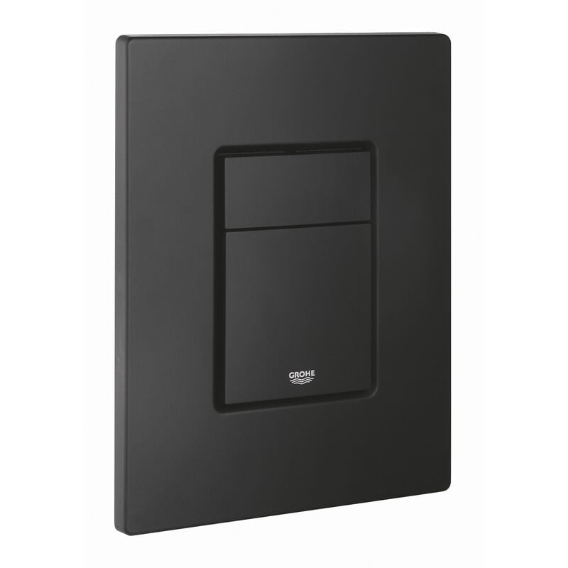 Even Plaque de commande double touche, Technologie anti-empreintes, Noir mat (38966KF0) - Grohe