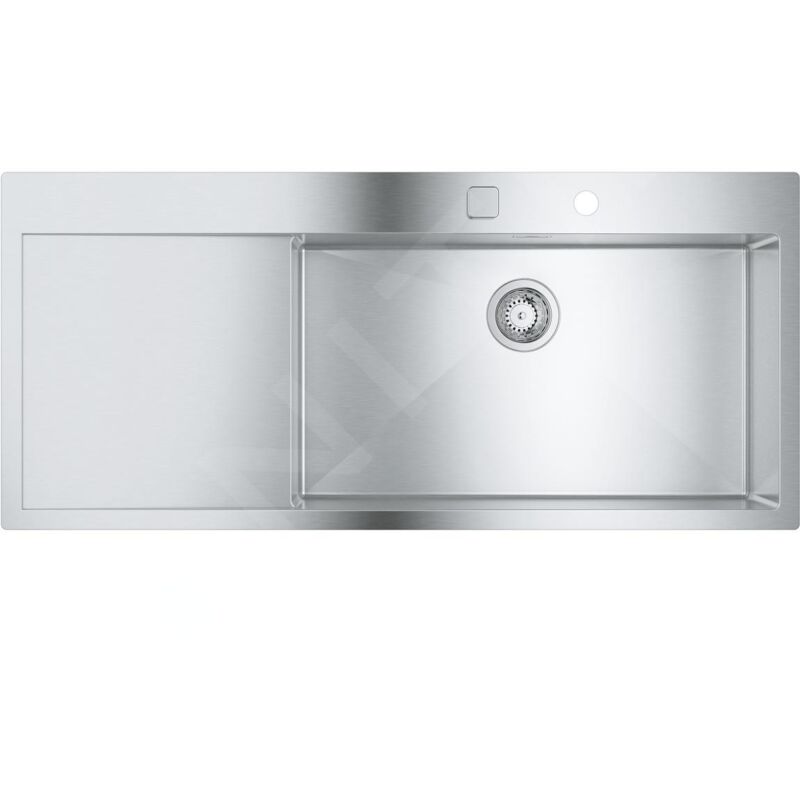 Grohe - viers - Évier K1000 avec garniture de vidage automatique, 1160x520 mm, inox brossé 31582SD1