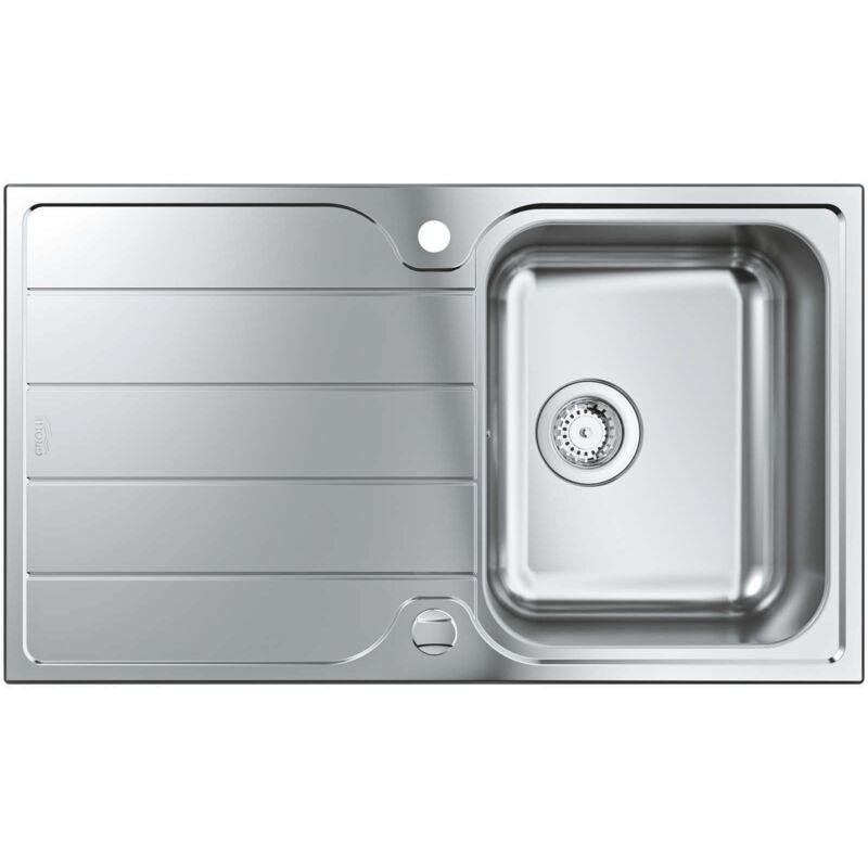 GROHE Edelstahlspüle K500 31571_1 mit 1 Becken Abtropffläche 860x500mm, 31571SD1 31571SD1