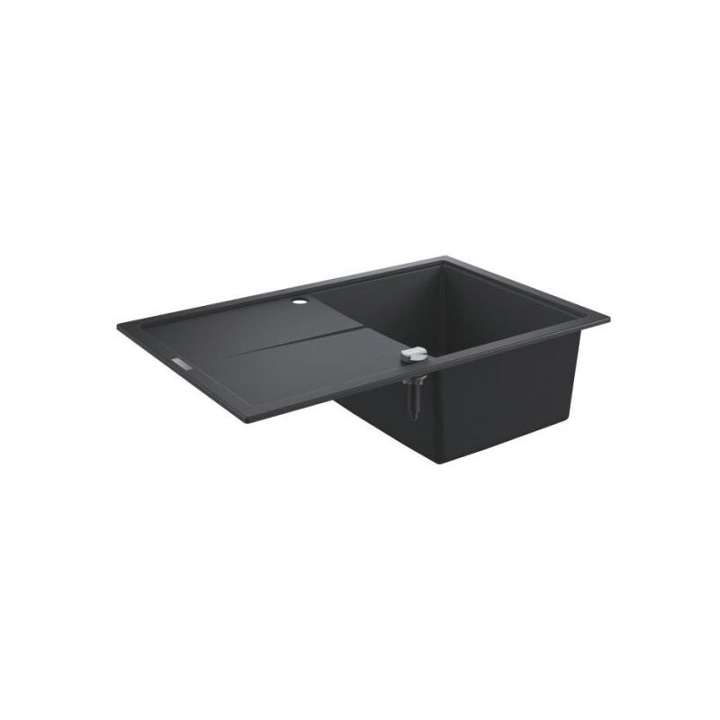 Grohe - Evier composite avec égouttoir K400 780 x 500 mm Noir Granite 31639AP0