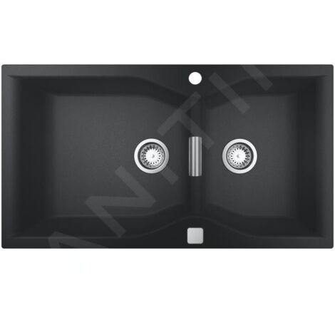 Grohe Éviers - Évier composite K700 avec vidage, 900x500 mm, noir granite 31658AP0