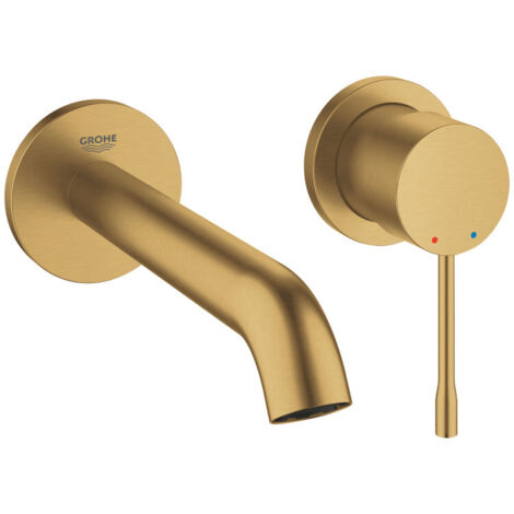 Grohe Façade Essence Mezclador monomando de lavabo con 2 orificios Talla M Cool Sunrise cepillado