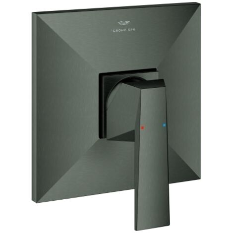 Grohe Fertigmontageset Allure Brilliant UP-Brause-Einhebelmischer, hard graphite gebürstet