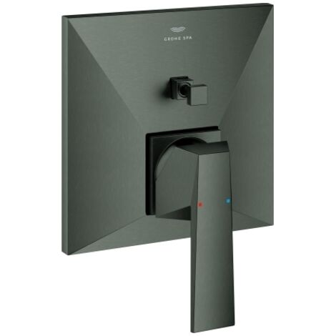 Grohe Fertigmontageset Allure Brilliant UP-Wannen-Einhebelmischer, hard graphite gebürstet