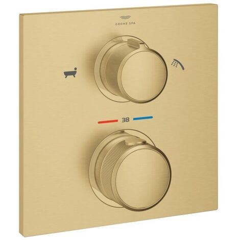 Grohe Fertigmontageset Allure C sunr geb., f Wannen-Thermostat, 2-W.-Umstg.