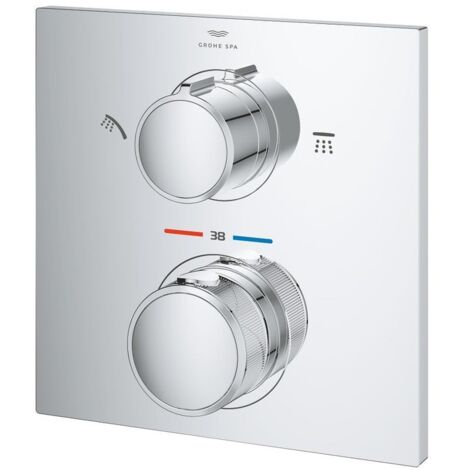 Grohe Fertigmontageset Allure UP-Brausethermostat, m int. 2-W.-Umstg., chrom