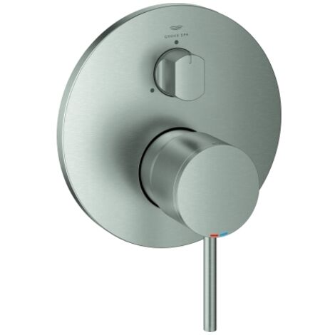 Grohe Fertigmontageset Atrio UP-EHM, m 3-Wege Umstellung, supersteel
