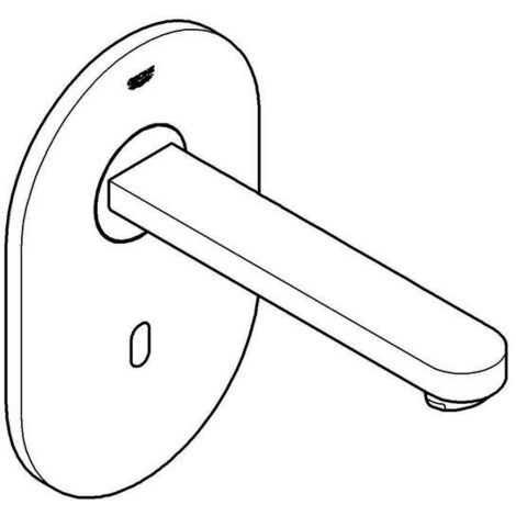 Grohe Fertigmontageset Eurosmart CE Ausl 17,2cm, ES, Infrarot-Waschtischarmatur, 100-230 V