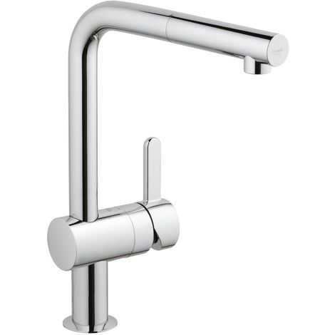 Miscelatori Da Cucina Con Doccetta Estraibile.Grohe 32454000 Flair Miscelatore Monocomando Lavello Con Doccetta Estraibile Monogetto Cromo