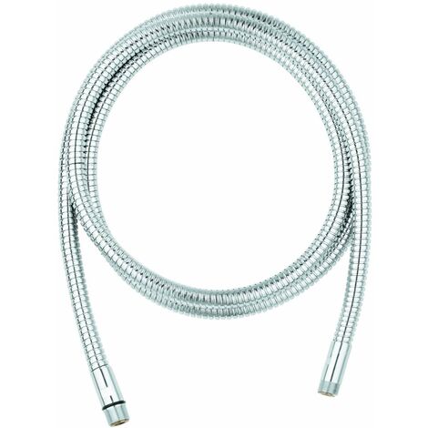 Grohe – Flexible de douche métal 2000 mm – Finition chrome éclatant – Filetage M 15 x M 15 – Résistance accrue pour installations modernes