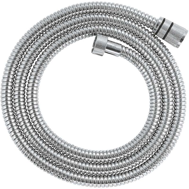 Grohe - flexible tuyau de douche salle de bains vitalioflex métallique twiststop 1750MM, anti-pliures, finition brillante, raccord