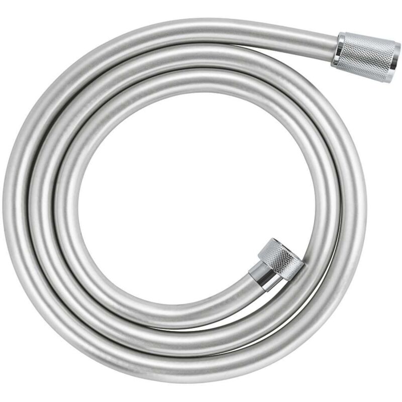 Grohe - flexible tuyau de douche salle de bains vitalioflex silver, tuyau de douche 1500MM, anti-pliures, finition brillante, racc