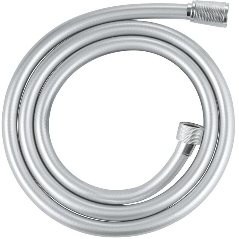 Grohe - flexible tuyau de douche salle de bains vitalioflex silver, tuyau de douche 1500MM, anti-pliures, finition brillante, racc