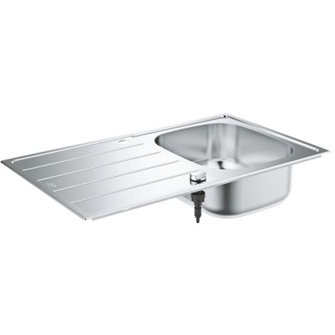 GROHE Fregadero de un seno con escurridor reversible en acero inoxidable K200