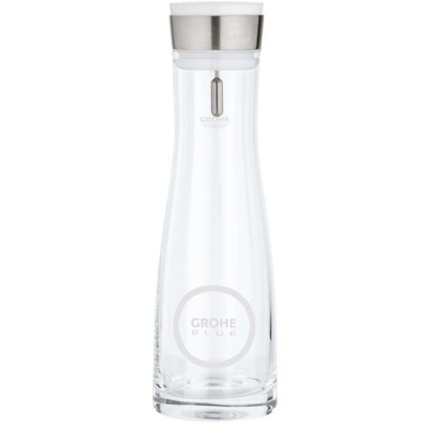 Grohe Glaskaraffe Blue 1 l, mit Deckelset