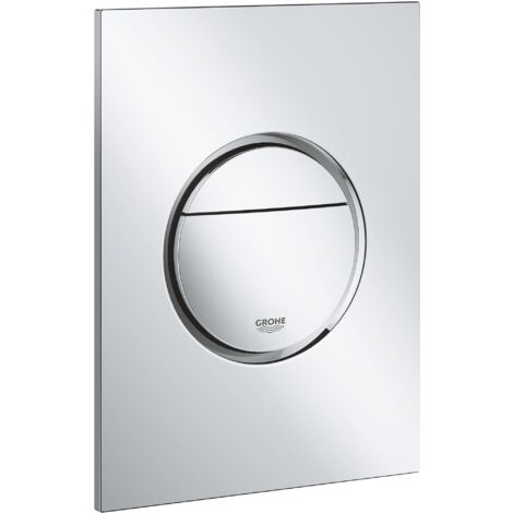 Grohe GRO-37601000 37601000-Nova Cosmopolitan S pulsador Placa de descarga, Nero, Design Größe