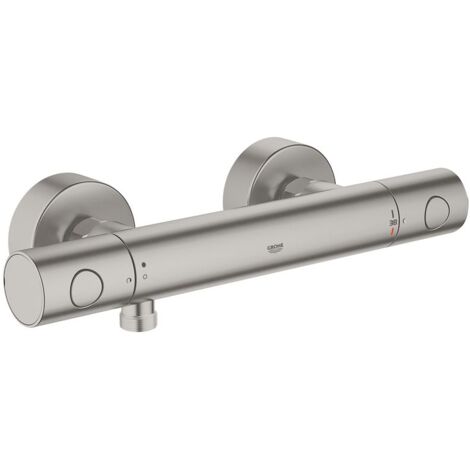 Grohe THM-Brausearmatur Grohtherm 1000 C 34065 Wandmontage eigensicher supersteel, 34065DC2