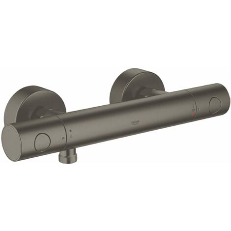 Grohe Grohtherm 1000 Cosmopolitan - Mitigeur thermostatique de douche, graphite foncé brossé 34065AL2