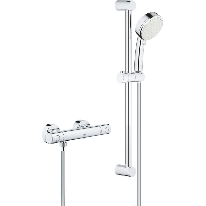 

Grohe Grohtherm 800 Juego de ducha termostática Cosmopolitan, DN 15, con juego de ducha Tempesta C II, 600 mm, cromado - 34768000