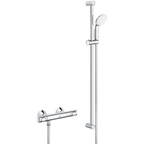 Grohe Tempesta New - Set doccia Cosmopolitan 100 con saliscendi, getto  singolo, cromato 26083002