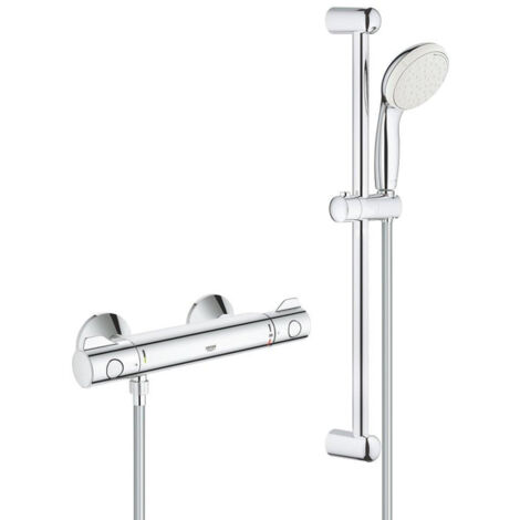 GROHE Mitigeur thermostatique 1/2 Grohtherm 800 avec ensemble de douche 2 jets