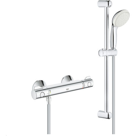 GROHE Grohtherm 800 Thermostat-Brausemischer 1/2" mit Brauseset 34565001