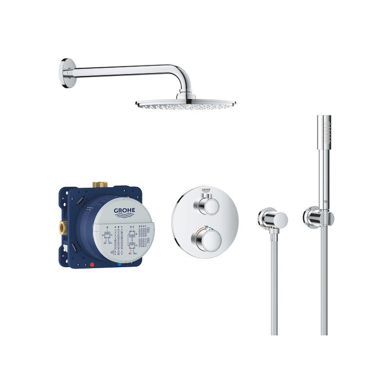 Perfect shower set with Rainshower Cosmopolitan 210, Chrome (34732000) - Grohe