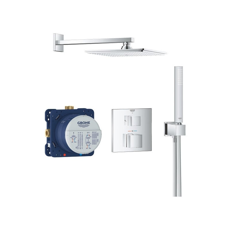 Grohtherm Cube Perfect shower set with Rainshower Allure 230, Chrome (34741000) - Grohe