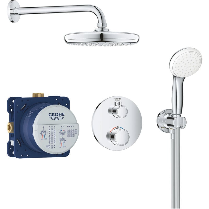 Grohtherm perfect shower set with tempesta 210 - Grohe