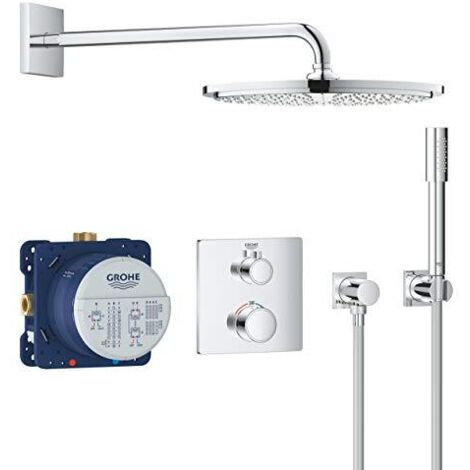 Grohe Grohtherm - Set doccia termostatico ad incasso Rainshower Cosmopolitan 310, cromato 34730000