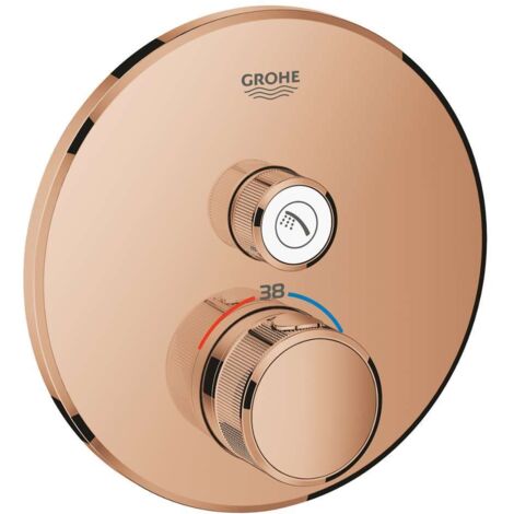 GROHE Grohtherm SmartControl 29118 FMS termostato rotondo 1 ASV oro rosa brillante