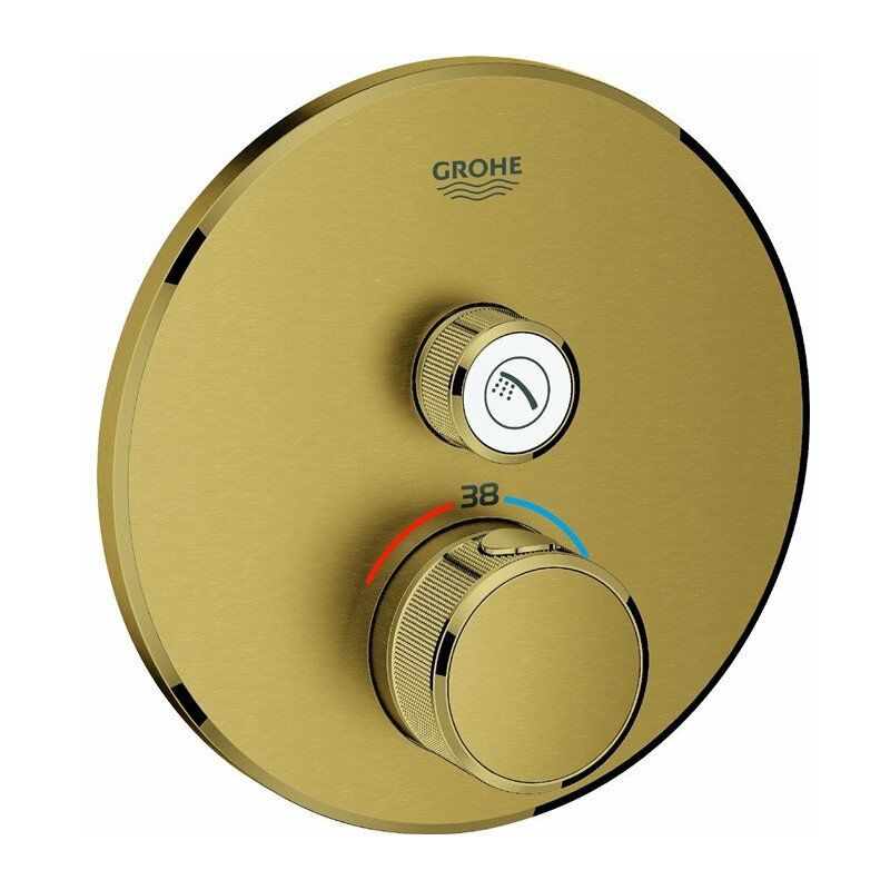 

Grohtherm SmartControl 29118 Termostato FMS redondo 1 ASV dorado brillante geb. - Grohe