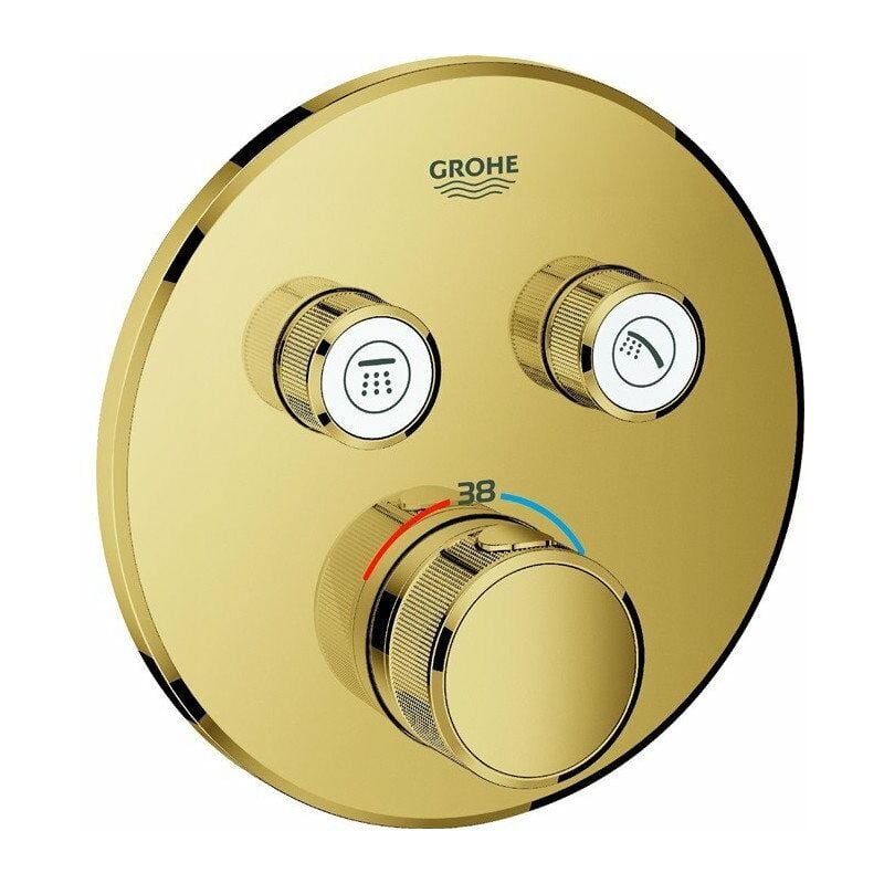 

Grohtherm SmartControl 29119 FMS termostato redondo 2 ASV dorado brillante - Grohe
