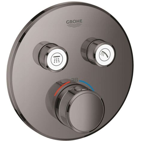 GROHE Grohtherm SmartControl 29119 FMS termostato rotondo 2 ASV in grafite dura