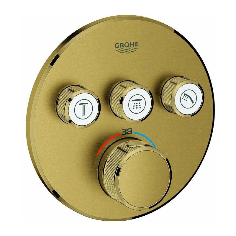 

Grohtherm SmartControl 29121 FMS termostato redondo 3 ASV dorado brillante geb. - Grohe