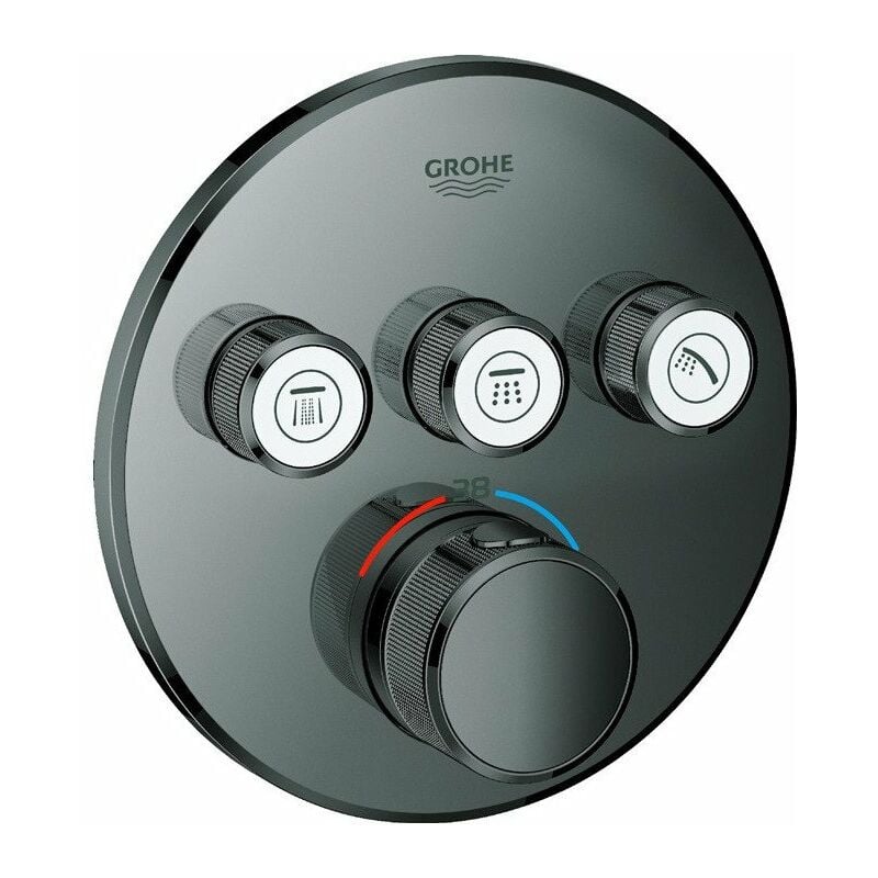 

Grohtherm SmartControl 29121 FMS termostato redondo 3 ASV grafito duro - Grohe