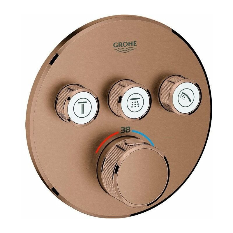 

Grohtherm SmartControl 29121 FMS termostato redondo 3 ASV oro rosa brillante geb. - Grohe