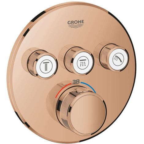 GROHE Grohtherm SmartControl 29121 FMS termostato rotondo 3 ASV oro rosa brillante