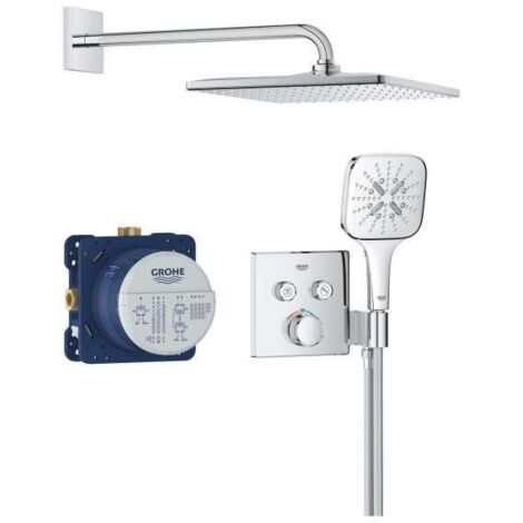 GROHE Grohtherm SmartControl Duschsystem Unterputz mit Rainshower Mono 310 Cube chrom 34865000