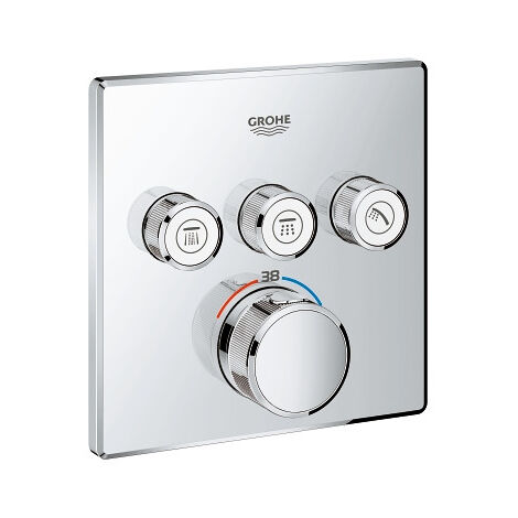 Grohe Grohtherm SmartControl Mitigeur encastré thermostatique 3 sorties (29126000)