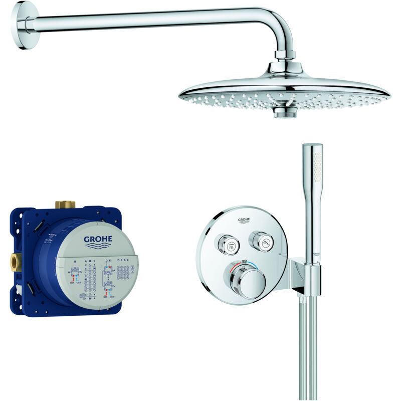 Grohe - Set de douche Grohtherm SmartControl Chromé 34744000