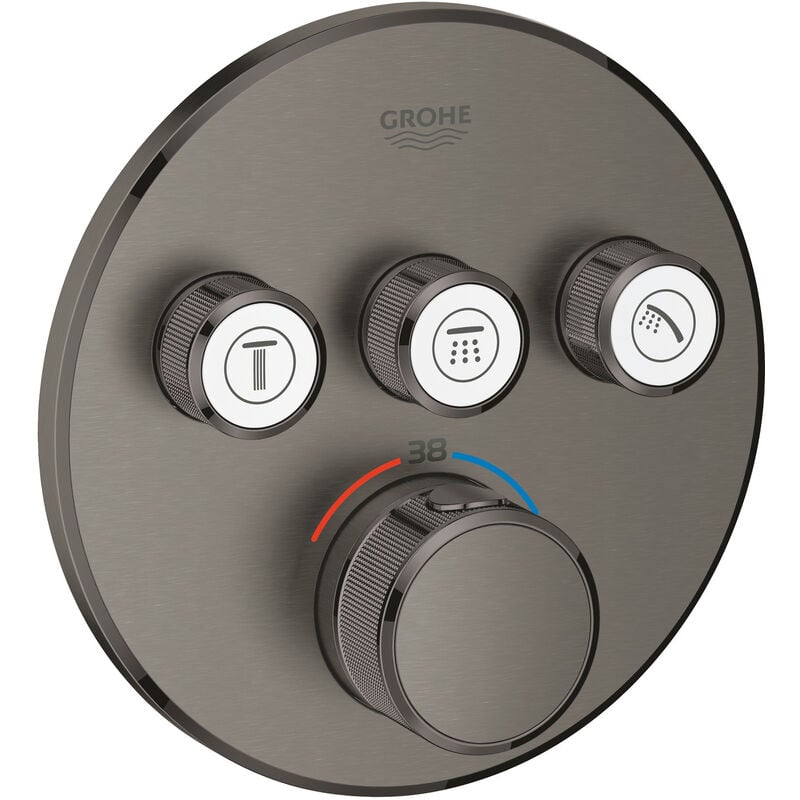 Grohe Grohtherm SmartControl Set de finition thermostatique encastrée 3 sorties (29121AL0)